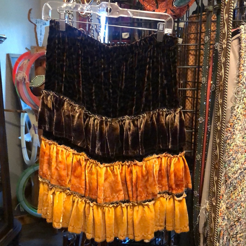 Reb Collections velvet midi skirt one of a kind!